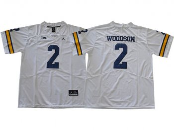 NCAA Michigan Wolverines #2 Charles Woodson White College Football Jersey