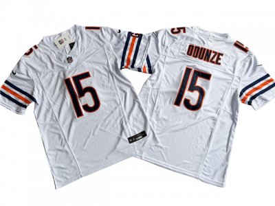 Chicago Bears #15 Rome Odunze White Vapor F.U.S.E. Limited Jersey