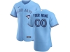 Toronto Blue Jays Custom #00 Light Blue Alternate Cool Base Jersey