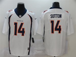 Denver Broncos #14 Courtland Sutton White Vapor Limited Jersey