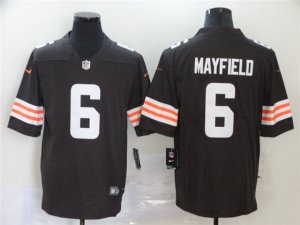 Cleveland Browns #6 Baker Mayfield Brown Vapor Limited Jersey