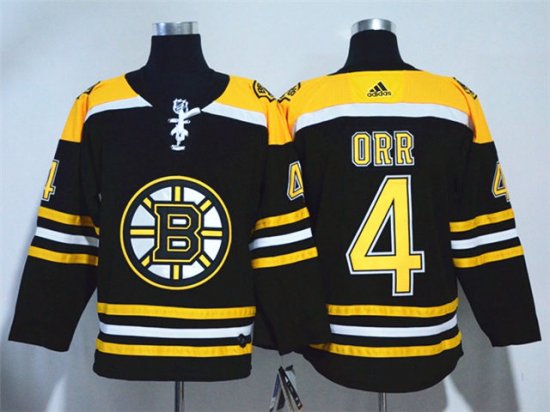 Boston Bruins #4 Bobby Orr Black Jersey