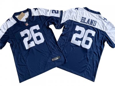 Dallas Cowboys #26 DaRon Bland Thanksgiving Blue Vapor F.U.S.E. Limited Jersey