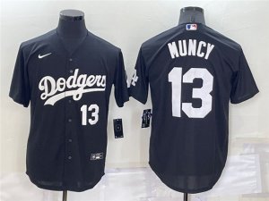 Los Angeles Dodgers #13 Max Muncy Black Turn Back The Clock Jersey