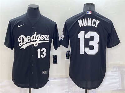 Los Angeles Dodgers #13 Max Muncy Black Turn Back The Clock Jersey