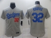 Los Angeles Dodgers #32 Sandy Koufax Gray Alternate Flex Base Jersey