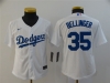 Youth Los Angeles Dodgers #35 Cody Bellinger White 2020 Cool Base Jersey
