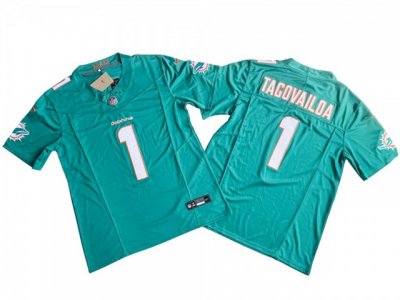 Miami Dolphins #1 Tua Tagovailoa Aqua Vapor F.U.S.E. Limited Jersey