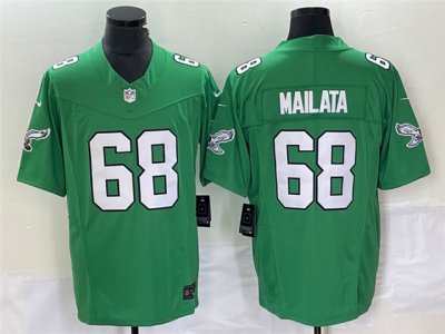 Philadelphia Eagles #68 Jordan Mailata Kelly Green Vapor F.U.S.E. Limited Jersey
