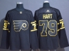 Philadelphia Flyers #79 Carter Hart Black Golden Adidas Jersey