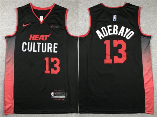 Miami Heat #13 Bam Adebayo 2023-24 Black City Edition Swingman Jersey