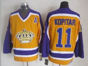 Los Angeles Kings #11 Anze Kopitar 1980's Vintage CCM Gold Jersey