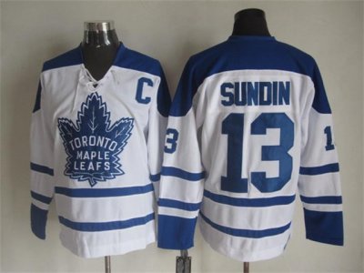 Toronto Maple Leafs #13 Mats Sundin 1964 CCM Vintage White Jersey