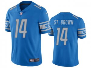 Detroit Lions #14 Amon-Ra St. Brown Blue Vapor Limited Jersey