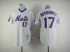 New York Mets #17 Keith Hernandez 1986 White Pinstripe Throwback Jersey