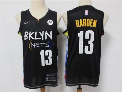 Brooklyn Nets #13 James Harden 2020-21 Black City Edition Swingman Jersey