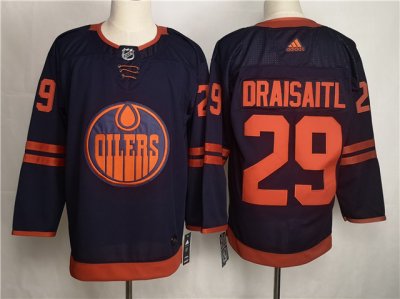 Edmonton Oilers #29 Leon Draisaitl Alternate Navy Jersey