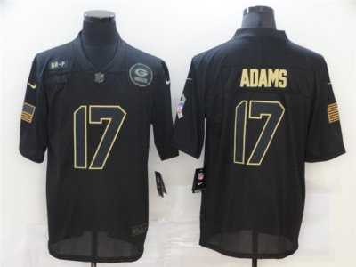 Green Bay Packers #17 Davante Adams 2020 Black Salute To Service Limited Jersey