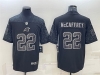 Carolina Panthers #22 Christian McCaffrey Black RFLCTV Limited Jersey