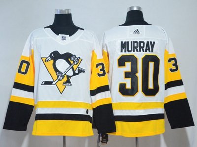 Pittsburgh Penguins #30 Matt Murray White Jersey