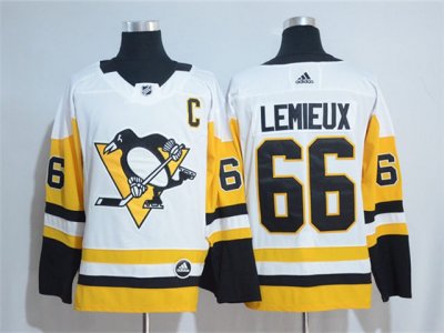 Pittsburgh Penguins #66 Mario Lemieux White Jersey