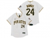 Pittsburgh Pirates #24 Barry Bonds White 2020 Flex Base Jersey