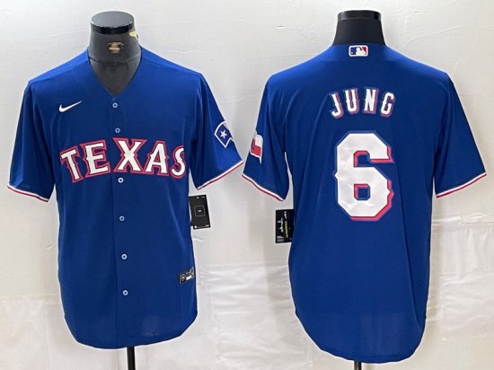 Texas Rangers #6 Josh Jung Royal Blue Limited Jersey