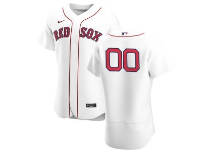 Boston Red Sox Custom #00 Home White 2020 Flex Base Jersey