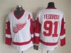 Detroit Red Wings #91 Sergei Fedorov 2002 CCM Vintage White Jersey