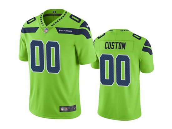 Seattle Seahawks #00 Gray Vapor Limited Custom Jersey