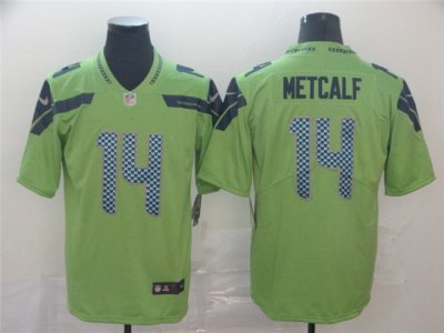 Seattle Seahawks #14 DK Metcalf Green Vapor Limited Jersey