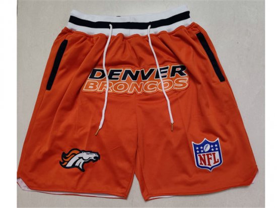 Denver Broncos Just Don Denver Broncos Orange Football Shorts