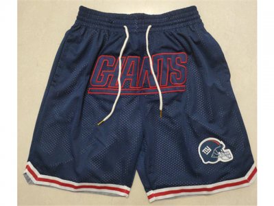 New York Giants Just Don Giants Navy Football Shorts