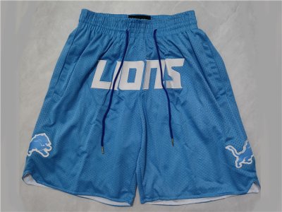 Detroit Lions Light Blue Football Shorts