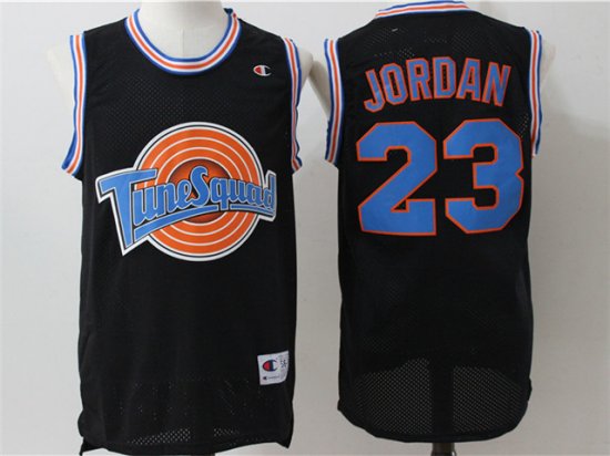 Space Jam Tune Squad #23 Michael Jordan Black Movie Basketball Jersey