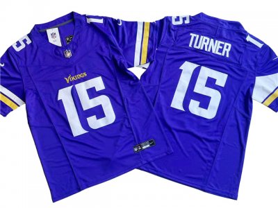 Minnesota Vikings #15 Joshua Dobbs Purple Vapor F.U.S.E. Limited Jersey