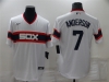 Chicago White Sox #7 Tim Anderson 1983 Throwback White Cool Base Jersey
