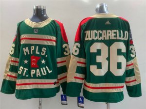 Minnesota Wild #36 Mats Zuccarello Green 2022 Winter Classic Jersey