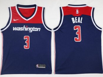 Washington Wizards #3 Bradley Beal Navy Swingman Jersey