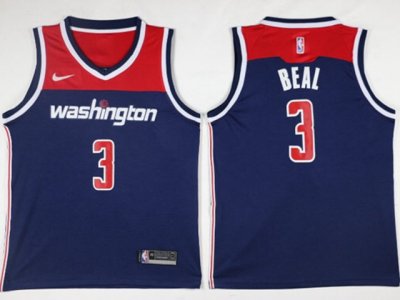 Washington Wizards #3 Bradley Beal Navy Swingman Jersey