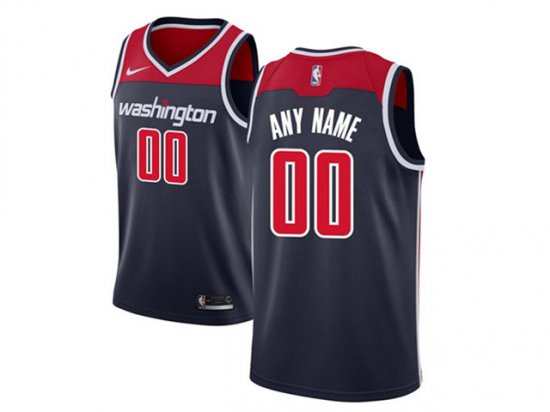 Washington Wizards Custom #00 Navy Swingman Jersey