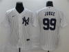 New York Yankees #99 Aaron Judge White Cool Base Jersey