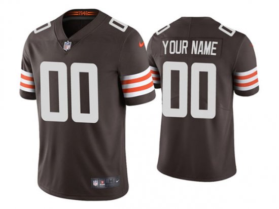 Cleveland Browns #00 Brown Vapor Limited Custom Jersey