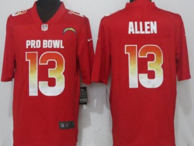 Los Angeles Chargers #13 Keenan Allen Red 2018 Pro Bowl Limited Jersey