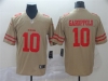 San Francisco 49ers #10 Jimmy Garoppolo Gold Inverted Limited Jersey