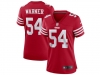 Womens San Francisco 49ers #54 Fred Warner 2022 Red Vapor Limited Jersey