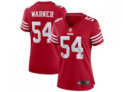 Womens San Francisco 49ers #54 Fred Warner Red Vapor Limited Jersey