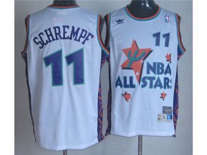 1995 NBA All-Star Game Western Conference #11 Detlef Schrempf White Hardwood Classic Jersey