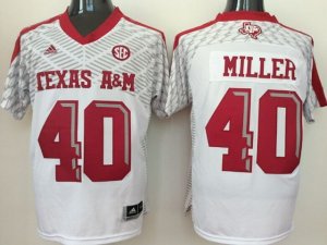 NCAA Texas A&M Aggies #40 Von Miller White College Football Jersey