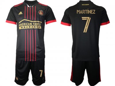 Club Atlanta United FC #7 Martínez Home Black 2021/22 Soccer Jersey